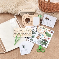 Kit de Explorador de la Naturaleza para Niños con Tablero de Caza del Tesoro, Juguetes de Aventura al Aire Libre para Niños y Niñas, Set Educativo de Aprendizaje STEM