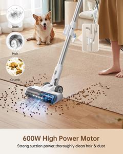 Aspirateur balai filaire avec cordon d'alimentation <span class=keywords><strong>de</strong></span> 7 m/23 pi, bac à poussière <span class=keywords><strong>de</strong></span> 1,0 L, 6-en-1 sans sac, pour cheveux et sols durs, usage hôtelier - Product Image 5