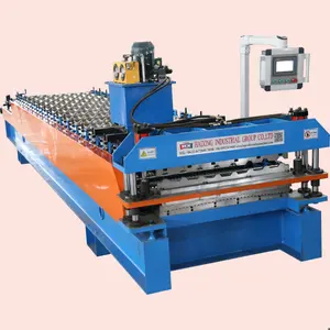 Steel Roof Tile Sheet Combined Double Layer Metal Roofing Roll Forming Machine