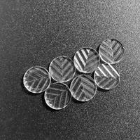 Lentille transversale en plastique de 15 degrés 8mm pour module de diode laser croisé rouge vert bleu