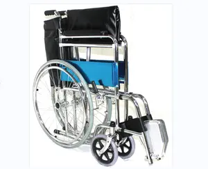 Wholesale Cheap Folding Steel Wheelchair Brake Manual Portable WheelChairs For Sale