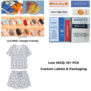 Ensemble de pyjama en soie de lait pour <span class=keywords><strong>femme</strong></span> avec logo personnalisé, imprimé, doux comme du beurre, deux pièces, vente en gros directe d'usine - Product Image 4