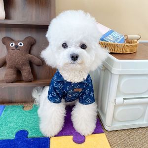 Chemise en jean à manches courtes pour chiens et chats, légère, pour le printemps et l'été, pour petites et moyennes races, Teddy Bichon Yorkshire Terrier - Product Image 2