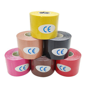 Cinta de Kinesiología Impermeable de Color Personalizado, Cinta Muscular Transpirable de Algodón, Cinta Deportiva de Seguridad y <span class=keywords><strong>Terapia</strong></span>, Cinta Kinesio Atlética - Product Image 2