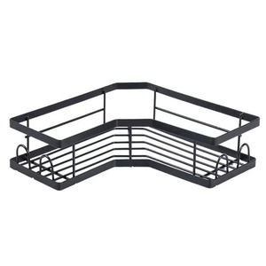 Bathroom Storage Rack Corner Wall Mounted 2 Tier Shelf For Toiletries Durable Rectangle Design - Product Image 2