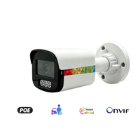 Caméra IP infrarouge, caméra bullet, objectif fixe, 2K 1080P CMOS, vision nocturne couleur, microphone intégré, compatible Hik, On-Vif NVR