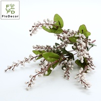 35cm hochwertige künstliche 5 Zweige Beere von Akazien bohnen für Weihnachten Hochzeit Blume Home Decoration