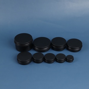 Envase de Aluminio Personalizado con Logotipo Impreso, Materiales Reciclados, Color Negro Mate, 50ml 60ml, para Bálsamo Labial y Cosméticos - Product Image 1