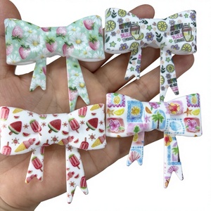 Custom Printing Large Bow <strong>Straw</strong> Toppers Silicone <strong>Straw</strong> Covers for 10mm <strong>Reusable</strong> <strong>Straws</strong> Cover Caps Cute Tumblers Accessories - Product Image 2