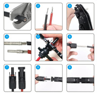 Kit d'outils de connecteurs solaires Outil de sertissage de connecteurs photovoltaïques de haute qualité Connecteurs de câbles d'énergie solaire