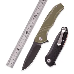 G10 Non-slip Handle Tactical Knife Survival Camping Folding Blade Knife