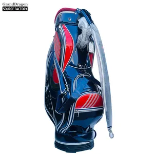 ゴルフ防水多機能バッグクリスタルPUライトプラスチックPVC複合材料複合材料卸売カスタムゴルフバッグ