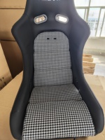 Siège de simulateur de course JBR1022BB W de luxe en fibre de carbone et PVC, sièges de voiture modifiés