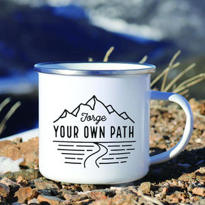 قدح قهوة مرقط, قدح من البورسلين ومطلي برذاذ ومطلي ومطلي بالمينا من السيراميك للاستخدام في التخييم - Product Image 2