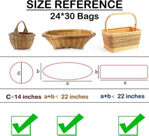 Grand rouleau de film transparent souple et clair de 24 à 30 pouces, épaisseur 0,025 mm, pour emballer des paniers de nourriture, des cadeaux, des biscuits, des collations, des bonbons, des gâteaux, lot de 20 - Product Image 5
