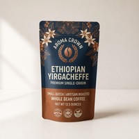 Sachets refermables personnalisés JIAHE pour thé, matcha, café, aliments pour animaux de compagnie, 100g, résistants à l'humidité, en Mylar mat, vente en gros