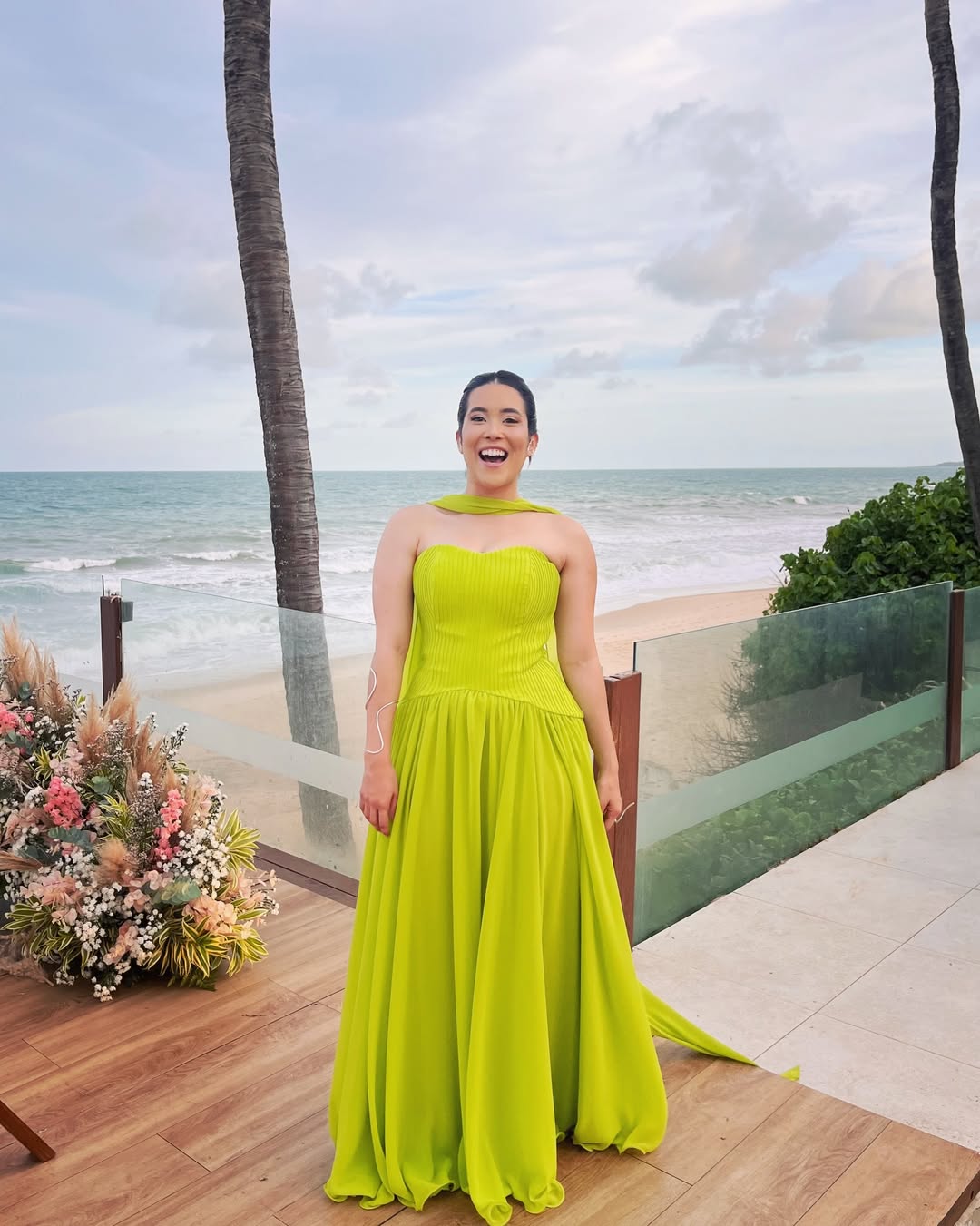 lemon green dress ML506 Elegant Lemon Green Strapless Chiffon Floor-Length A-Line Natural  Waist Party Dresses Women Sexy Beaded Sleeveless Shawl| Alibaba.com