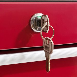Red 5 Drawers Carbon Steel <strong>Tool</strong> Cabinet/ <strong>Tool</strong> <strong>Box</strong>/<strong>Tool</strong> Trolley <strong>on</strong> <strong>Wheel</strong> with Handle for Workshop Garage Automotive Storage - Product Image 4
