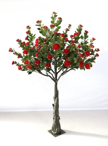 Arbre de <span class=keywords><strong>cerisier</strong></span> artificiel Shangpin bleu, rouge, blanc et violet, à branches tombantes, de 8 pieds, pour décoration extérieure - Product Image 3