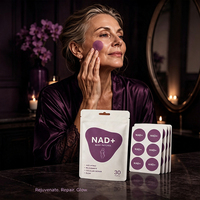 Parche transdérmico de NAD+ hipoalergénico avanzado para el apoyo antienvejecimiento, de alta absorción y potenciador de energía.