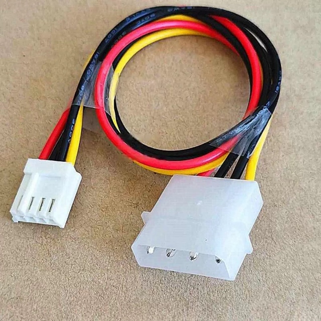 SeekEC 4 Pin Floppy Drive Power Cord Big 4 Pin to Small 4 Pin IDE Power Adapter Cable