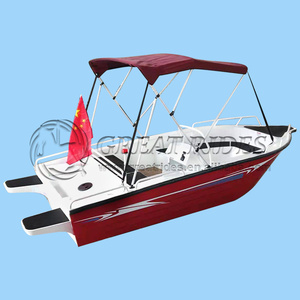 Nuevo diseño <span class=keywords><strong>barco</strong></span> de pesca de 14 pies sin motor fuera de borda yate 420 pequeños barcos de ocio con sombrilla extraíble - Product Image 6