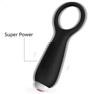 Exquisita mano de obra hombre más duradera la Gallo anillos de silicona feliz juguetes shock USB cargado por un par