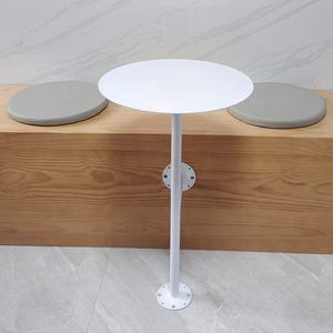 <span class=keywords><strong>Table</strong></span> ronde <span class=keywords><strong>murale</strong></span> de petite taille pour salon de thé, café, <span class=keywords><strong>table</strong></span> d'appoint, <span class=keywords><strong>table</strong></span> d'entrée, petite <span class=keywords><strong>table</strong></span> fixe pour extérieur - Product Image 1