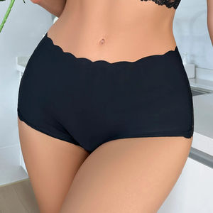 <strong>Sexy</strong> Side Lace Women's Seamless Briefs Mid Waist Ladies Boxers <strong>Nickers</strong> for Ladies Panties Boxers Brief - Product Image 2