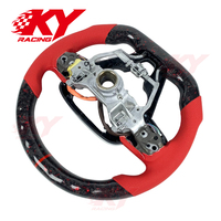 Volant en cuir et fibre de carbone forgée avec LED et indicateur de régime pour Toyota Corolla GR SE LE XSE RAV4 Hybrid Camry TRD Sport 2018-2026