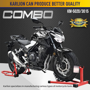 KARLION Sport Dirt Bike Garage Reparatur Combo Set Vorder-und Hinterrad ständer Motorrad liftst änder für Motorräder und Fahrräder - Product Image 3