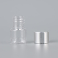 Capsule vide transparente de haute qualité 5 ml, argentée/dorée, pour médicaments liquides, avec bouchon à vis et impression sérigraphique