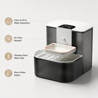 Fontaine à eau intelligente pour animaux de compagnie, chat et chien, sans filtre, distributeur inclinable, séparation eau propre et eau sale, eau chaude, OEM ODM, vente en gros