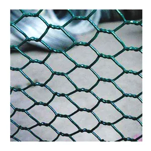 Grillage de poulet enduit de PVC de 1/2 pouce 1 pouce rouleaux de grillage hexagonal de 1-2mm pour des fermes