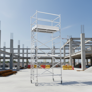 Sistema di Ponteggio Mobile in Alluminio da 6m dal Design Moderno con Scala <span class=keywords><strong>e</strong></span> Piattaforma Andamio - Product Image 5