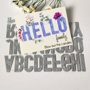 AAGU 26 pièces de matrices de découpe en forme de lettres majuscules pour la création de cartes, les pochoirs en relief, le scrapbooking, les matrices de découpe pour l'artisanat - Product Image 5