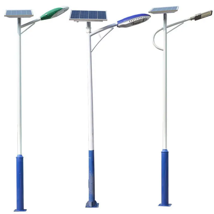 Hot Sale Split Type 4M Height Galvanized Street Light Pole Solar Garden Lighting 4M Outdoor Street Lamp Pole