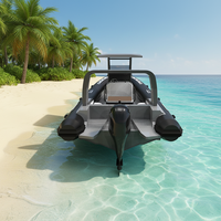 Best Seller 29ft Double Deep V Aluminum Hull RIB860 Inflatable Hypalon/PVC Boat