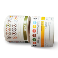 Étiquette autocollante hydrosoluble du fabricant, écologique, pour usage alimentaire par les professionnels de la préparation alimentaire