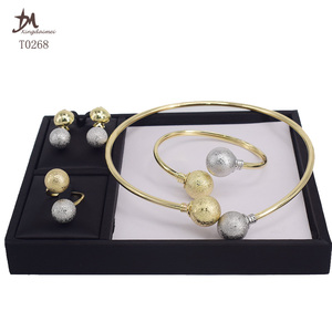 T0268 Offre Spéciale 2 couleur sandball 4 pièces ensemble <span class=keywords><strong>de</strong></span> bijoux - Product Image 5