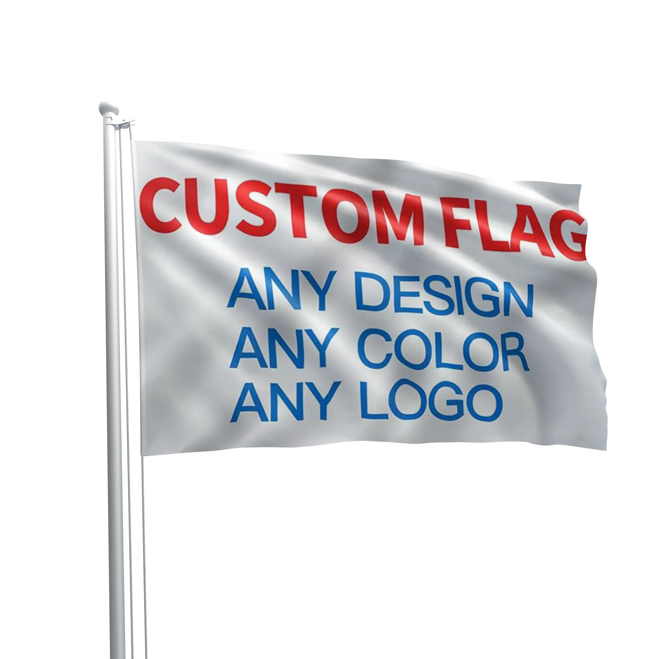 Personalice la impresión de su propio logotipo Diseño Palabras Texto Bandera personalizada 3x5 pies Banderas personalizadas Banners