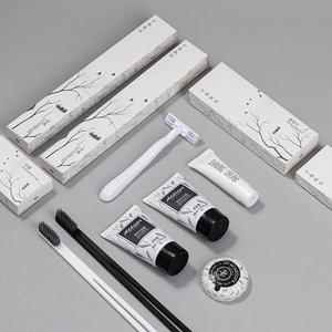 SANHOO Ensemble d'équipements de marque privée pour hôtel Kit d'hygiène de voyage écologique de luxe Fournitures 5 étoiles Kit d'agrément pour hôtel personnalisé - Product Image 1