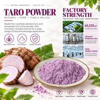 Poudre de taro Crownsea, poudre de taro naturelle soluble dans l'eau, OEM, étiquette privée pour les usines de fabrication de boissons et de produits de boulangerie