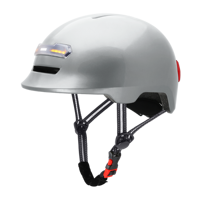 Casque intelligent Gudook avec commande vocale Bluetooth, phares, clignotants, lumières d'avertissement, haut-parleur pour vélo, scooter, cyclisme