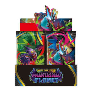 Boîte de booster Mega Evolution Phantasmal Flames de <span class=keywords><strong>Pokémon</strong></span> TCG, boîte de présentation de cartes à collectionner pour les paquets de cartes pour les combats et la collection PTCG - Product Image 5