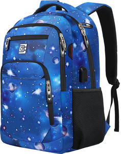 Sac d'ordinateur scolaire résistant à l'eau et durable avec port de charge USB, sac à dos pour ordinateur portable, <span class=keywords><strong>voyage</strong></span> d'affaires durable - Product Image 2