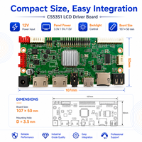 Universal 15.6 14.1 inci LVDS LCD papan Driver 1280x800 VGA Input 30 Pin untuk industri layar TFT Tampilan Monitor
