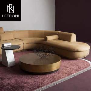 منتج إيطالي راقي جديد أثاث غرفة المعيشة أريكة حديثة منحنية وحدات طقم <span class=keywords><strong>baxter</strong></span> - Product Image 6