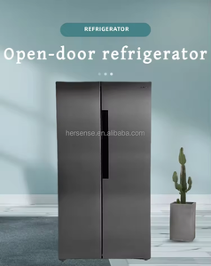 Réfrigérateur intelligent double porte en acier inoxydable 442L argenté 110V/220V 33 pouces, grand réfrigérateur à froid ventilé sans givre - Product Image 2