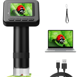 Mikroskop Pembelajaran STEM Genggam Layar 2 Inci Zoom Optik 1000X untuk Pengamatan Serangga di Luar Ruangan - Product Image 2